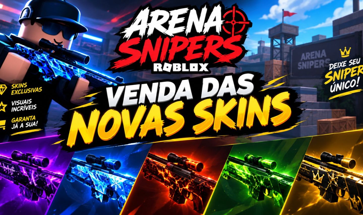 NOVAS SKINS NO ARENA SNIPERS ROBLOX! | Somente Skins Limitadas e Secretas