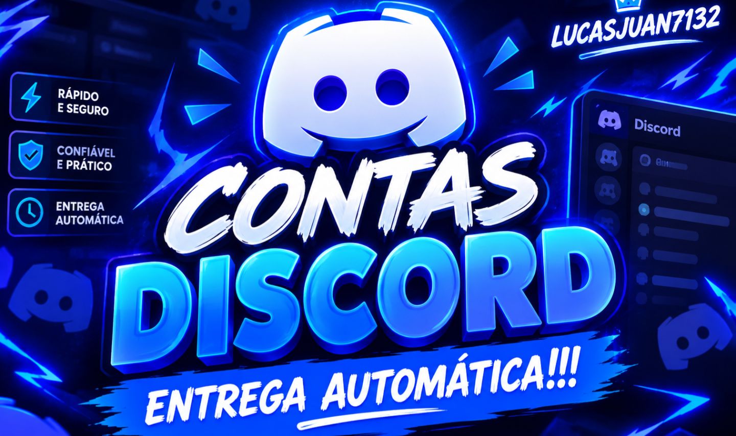 (ENTREGA AUTOMÁTICA!!!) CONTAS DE DISCORD +30 DIAS...