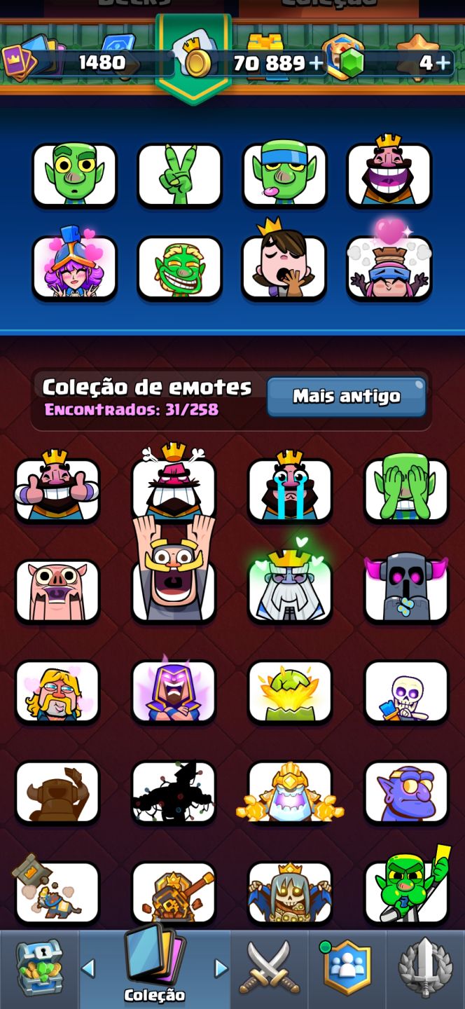 Venda de conta Clash Royale