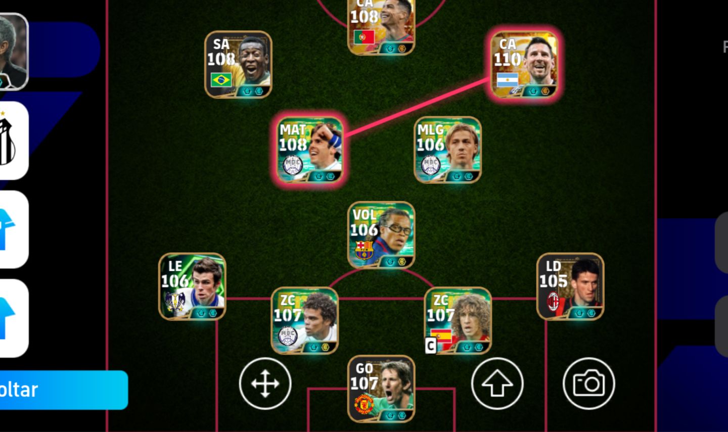 CONTA eFOOTBALL | FORÇA 3300 | MESSI 110 | CRAQUES 108+ | ELENCO TOP