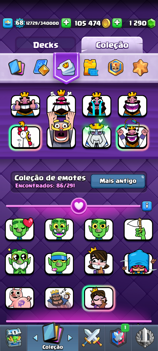 Conta de Clash royale para venda, muito top a conta e bem evoluída