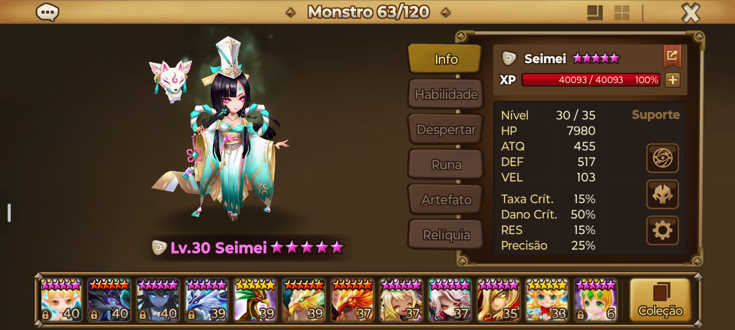 Conta Iniciante Summoners Wars 2 LD NAT Lucifer + Seimei com Leo
