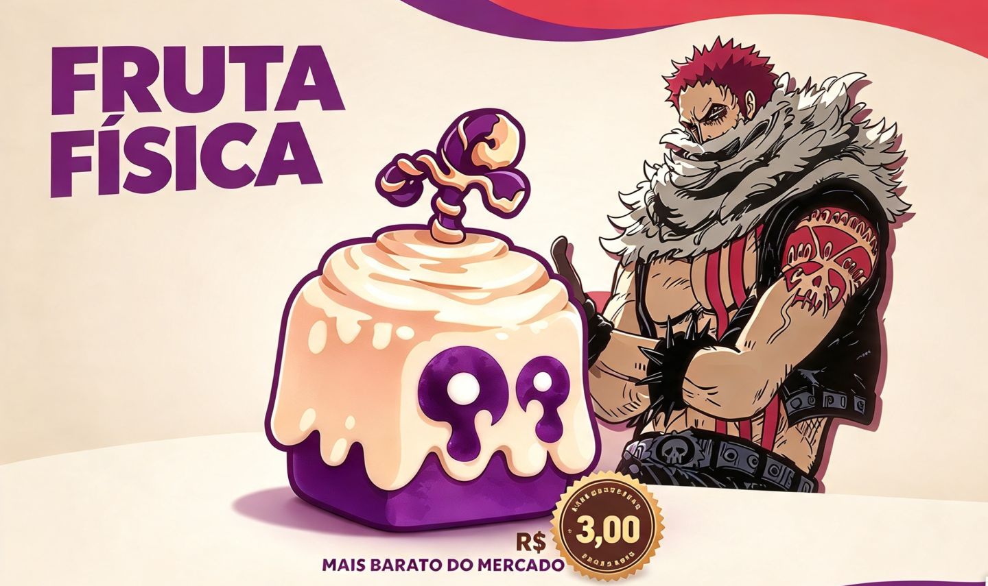 [FRUTA FÍSICA DOUGH 3$] MELHOR PREÇOS DO MERCADO AMANHÃ 12/10/26 +10 no estoq