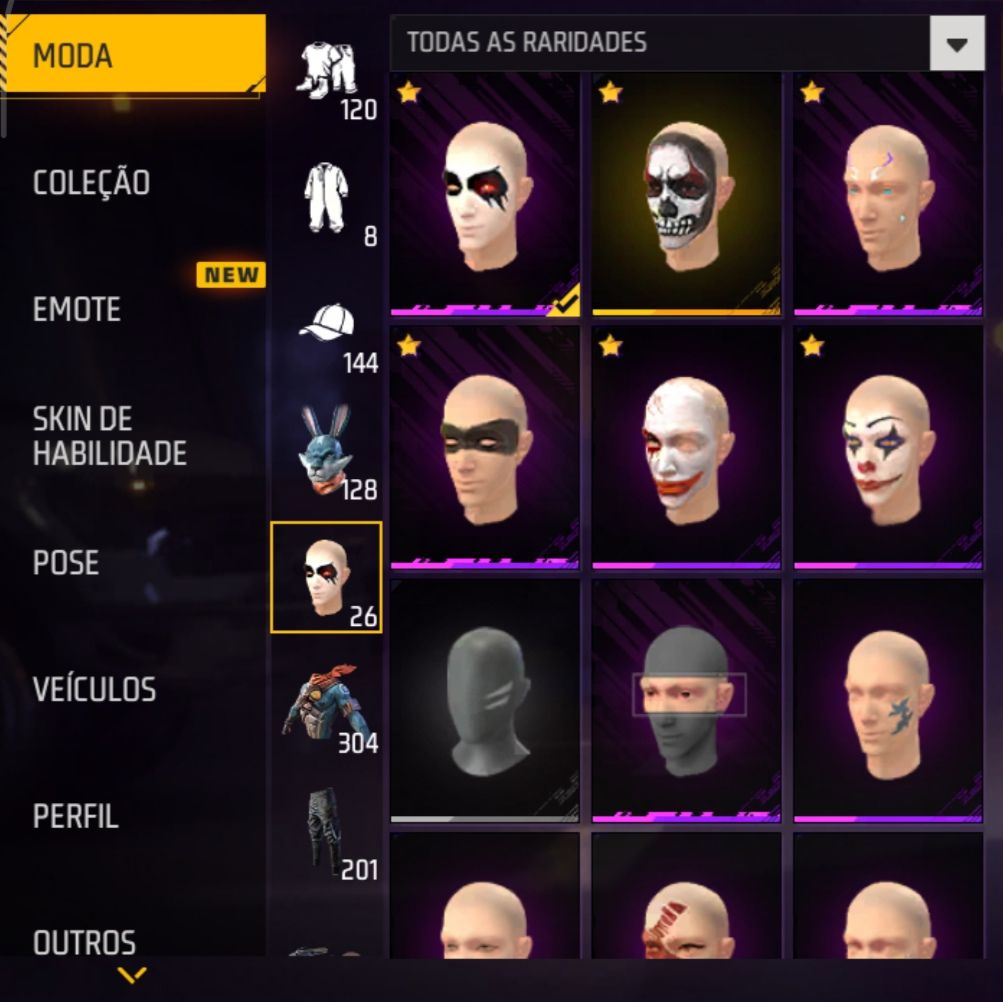 Conta de Free Fire com muitas parcerias, punho do Saitama e evolutivas!