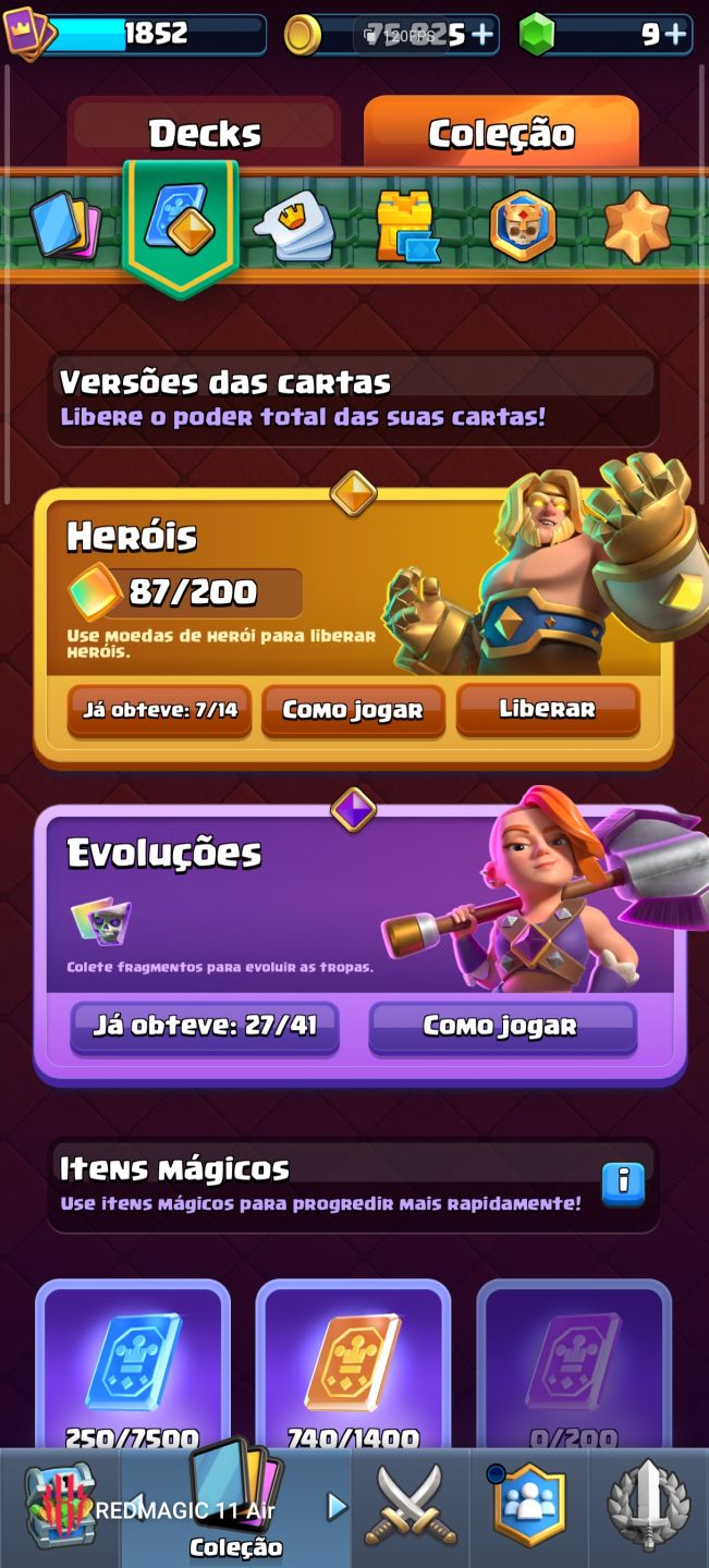 Conta Clash Royale LVL 16 14k troféus