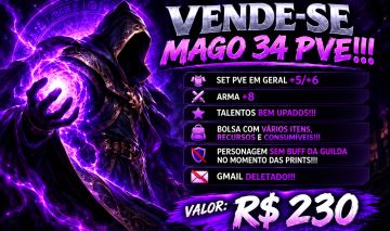 WARSPEAR - MAGO LVL 34 PVE