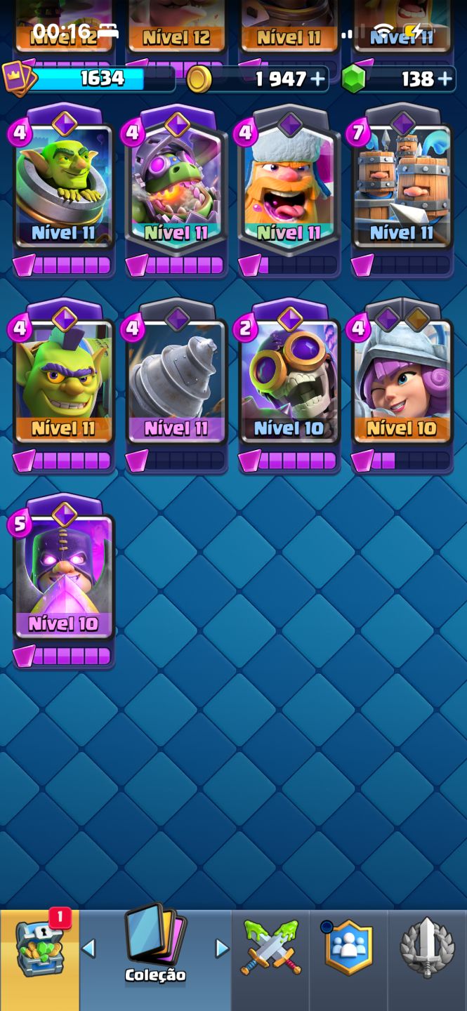 Conta de clash royale com 11750 troféus