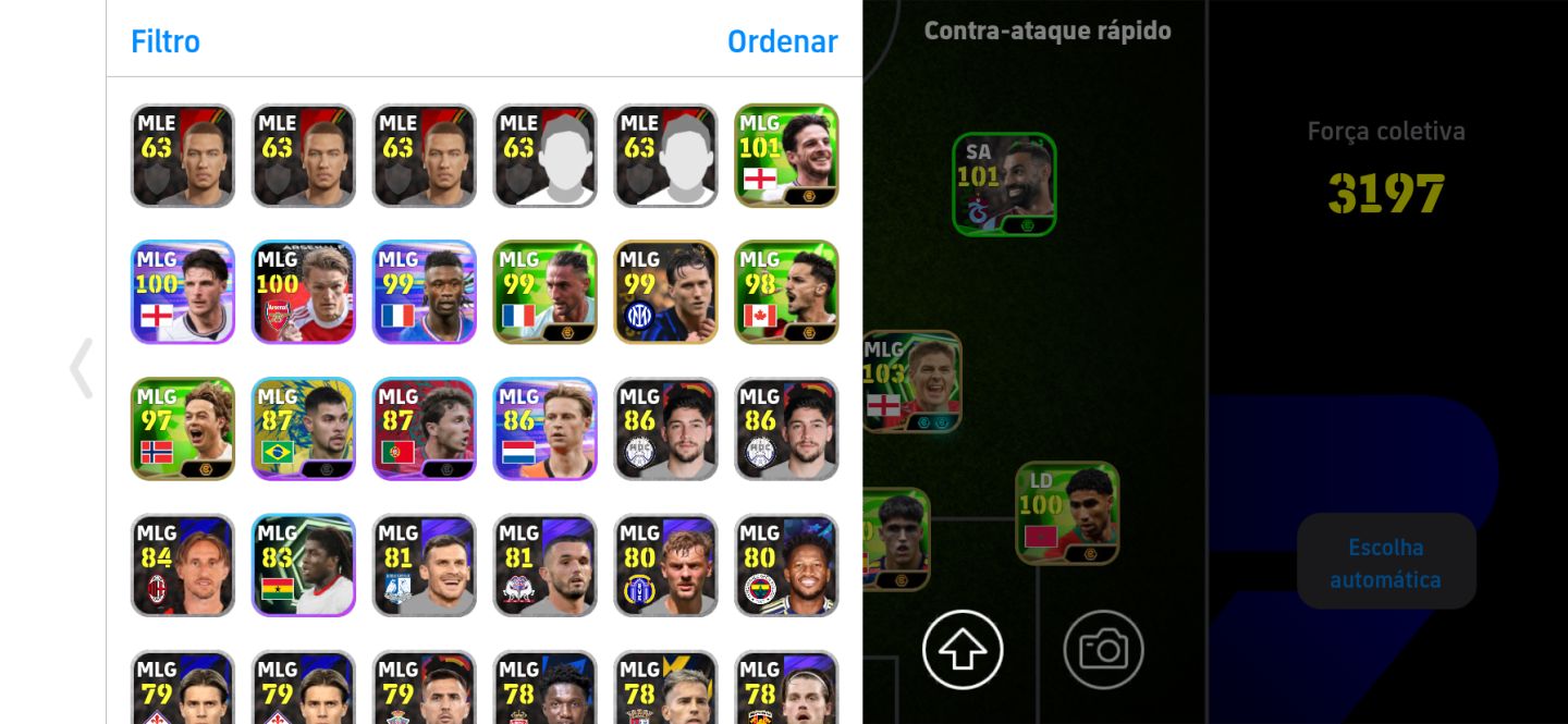 Conta efootball muito boa pra divisão pegando mais de 2300 de força vários blitz