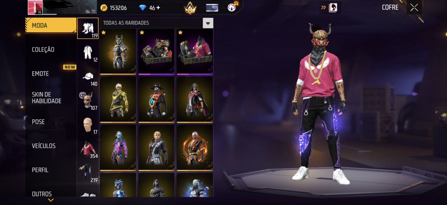 Conta Free Fire Com Os 3 Primeiros Passes e Angelical Nova!!