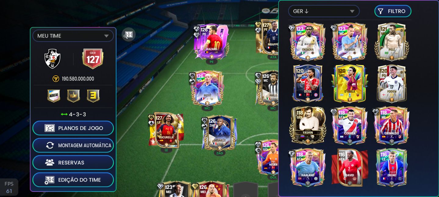 Conta FC Mobile Ger 127 com SheveChenko