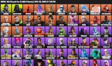 KOR + LARA CROFT + QUEBRA-GELO | 210 PICARETAS| FULL ACESSO | TRYHARD |162 SKINS