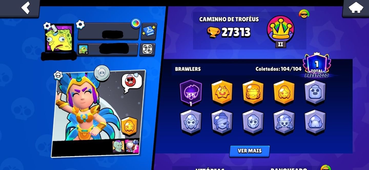 CONTA DE BRAWL STARS 80k de trofeu OG 2018 80k de trofeu