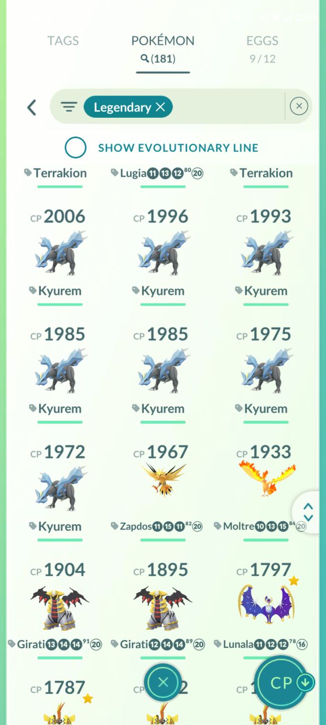 Conta de 2019 Pokemon go, recheada de lendario!