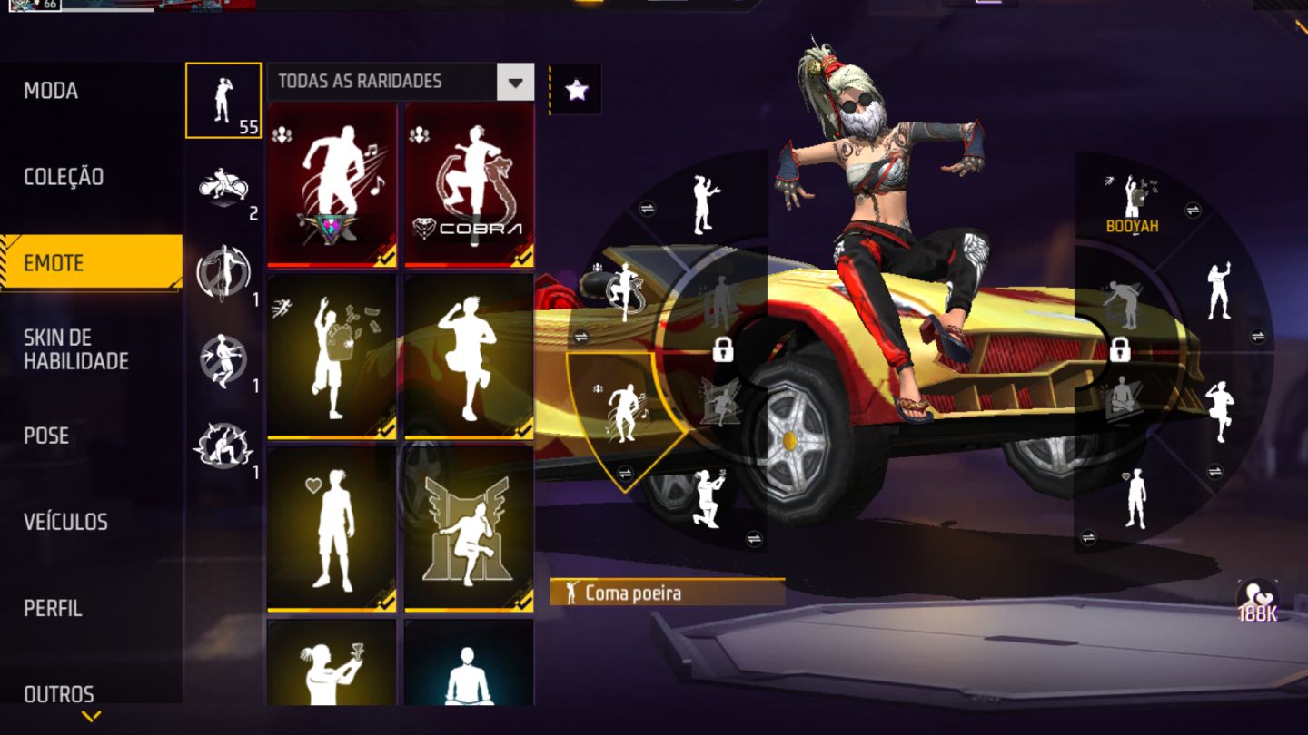 CONTA FREE FIRE | 7 ANOS | LVL 66 | FEMININA E MASCULINA | COLECIONADOR