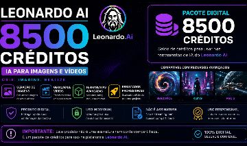 Conta Leonardo IA Privada com 8500 Créditos para Uso