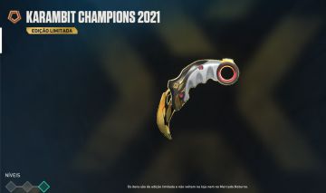 Champions 2021 / 2022 / 2024 / 2025 Faca VCT e Manopla Arcane