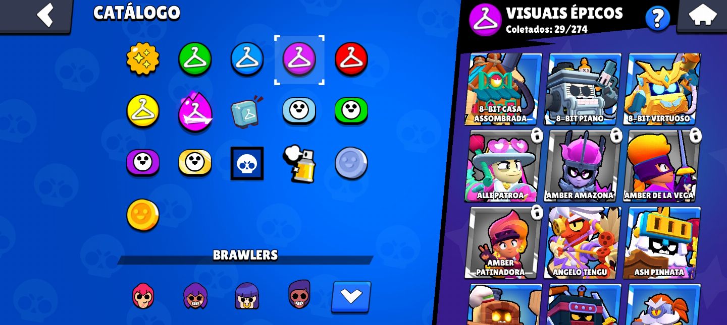 Conta de Brawl Stars 20k de troféus e muitos brawlers!!