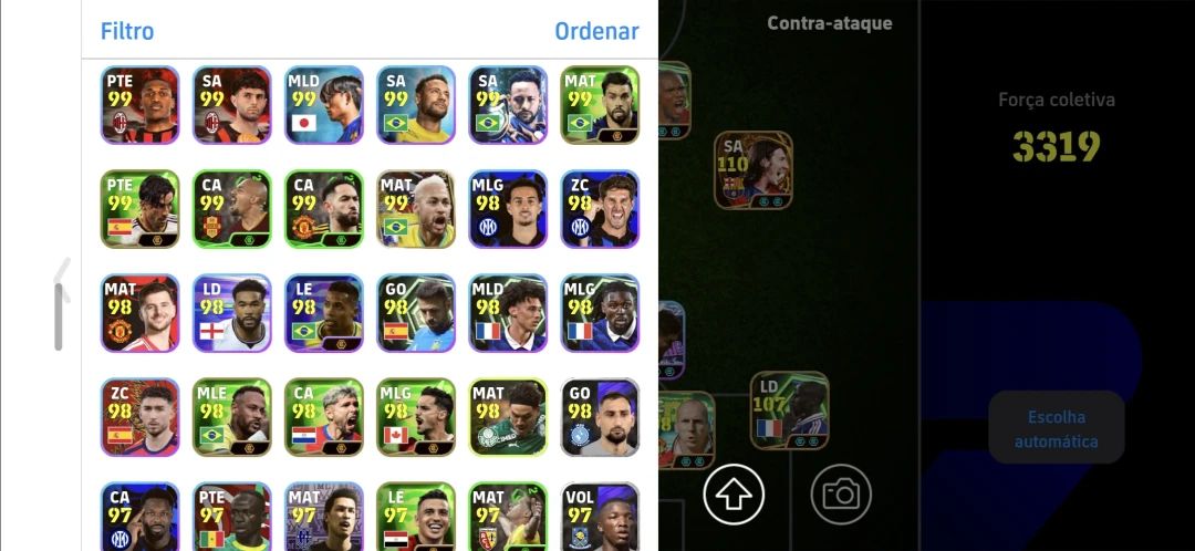 Conta Efootball 3330+ DE FORÇA COLETIVA, KONAMI ID , MESSI 110 E + RAROS