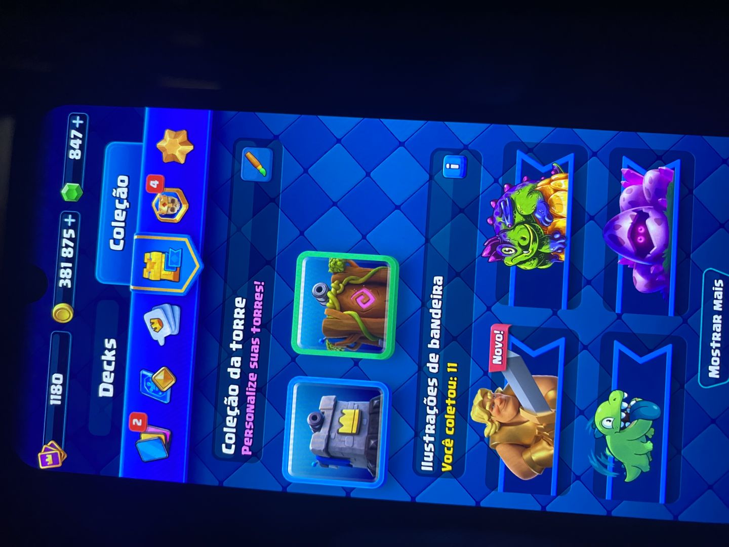 Conta de Clash Royale quase 9k de troféus e pekka nvl 15