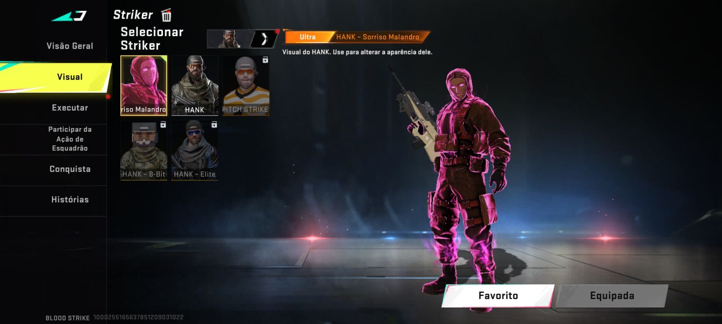 CONTA BLOOD STRIKE COM SKINS, LENDÁRIAS, LIMITADA E ULTRAS !!