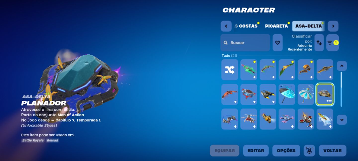 Conta fortnite com 13 skins