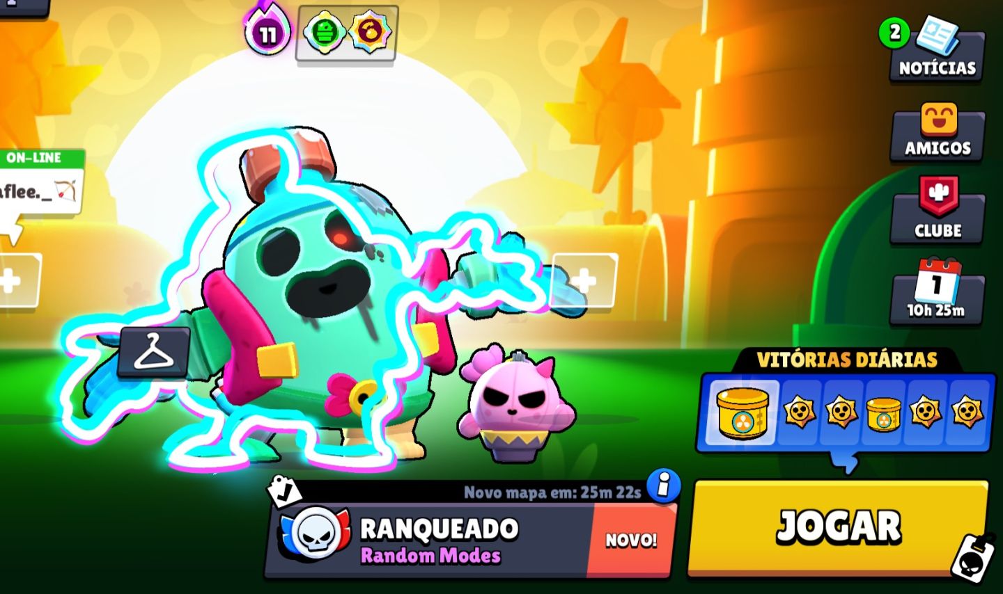 CONTA BRAWL STARS COM MUITOS BRAWLERS