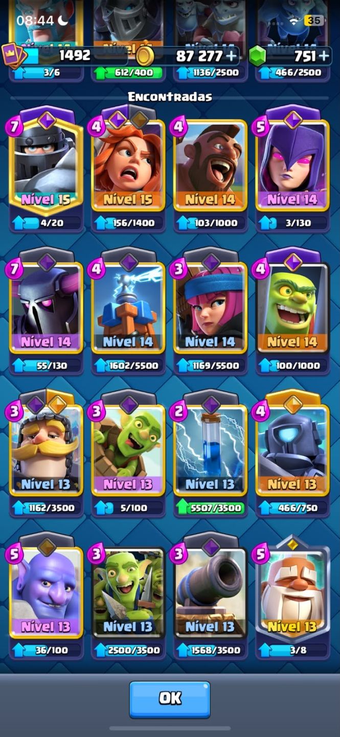 CONTA CLASH ROYALE 9600 TROFÉUS!