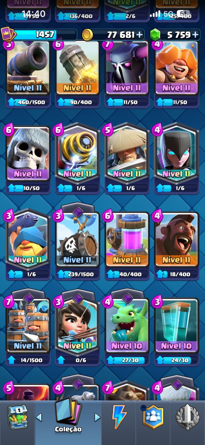 CONTA DE CLASH ROYALE COM EMBLEMA DE 10 ANOS+10K DE TROFÉU+9CARTA EVO+5K DE GEMA