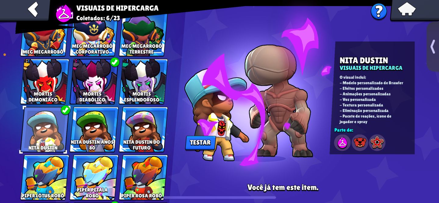 CONTA DE BRAWL STARS 120K FULL 11 FULL BUFF 107/108 ALTERO GMAIL P SEU