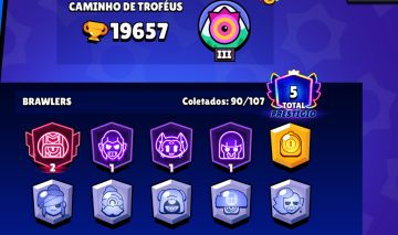 Conta de brawl stars com 19k de troféus