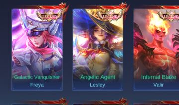 CONTA MOBILE LEGENDS FULL HERO + DE 100 SKINS RARAS