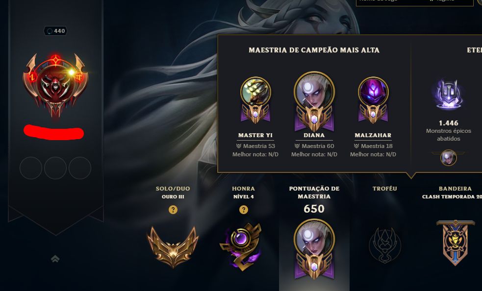 LEAGUE OF LEGENDS 278 SKINS NIVEL 440 TODOS CAMPEOES OURO