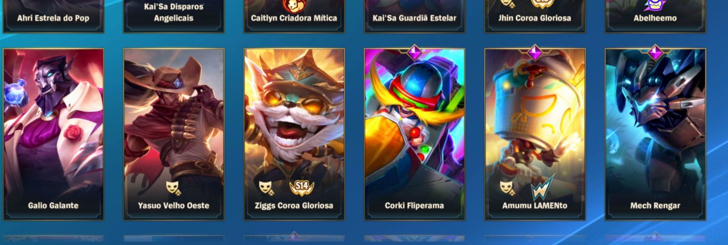 Conta wild Rift 77 Skin quase todos campeões Conta valorant lvl 10