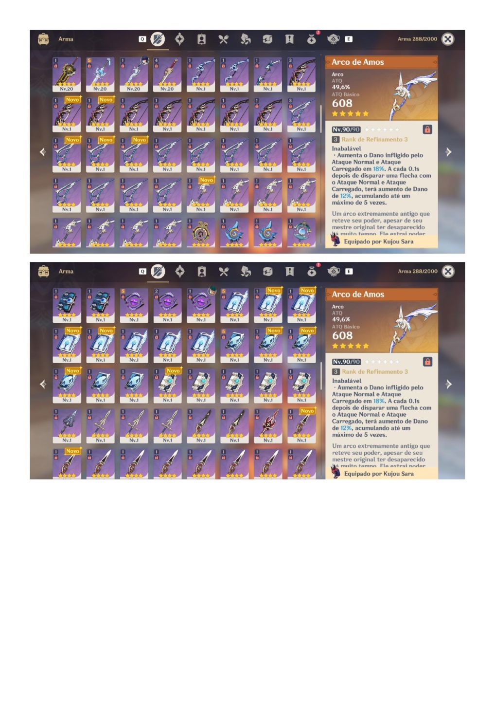 CONTAS GENSHIN IMPACT + HONKAY STAR RAIL END GAME MUITO BEM INVESTIDAS