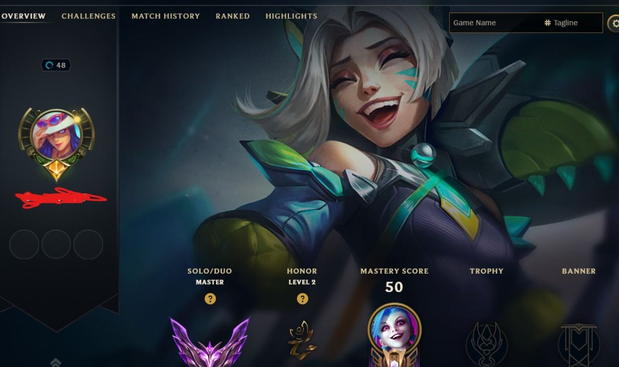 CONTA LOL MASTER 204 PDL | 58% WR | TROCA NICK DISPONIVEL | 49 SKINS | 39K EA