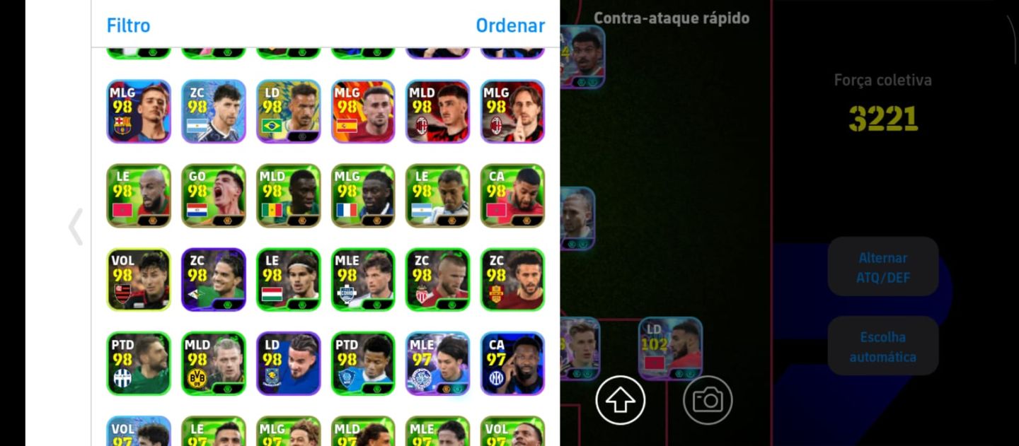 Conta efootball com rei Pelé