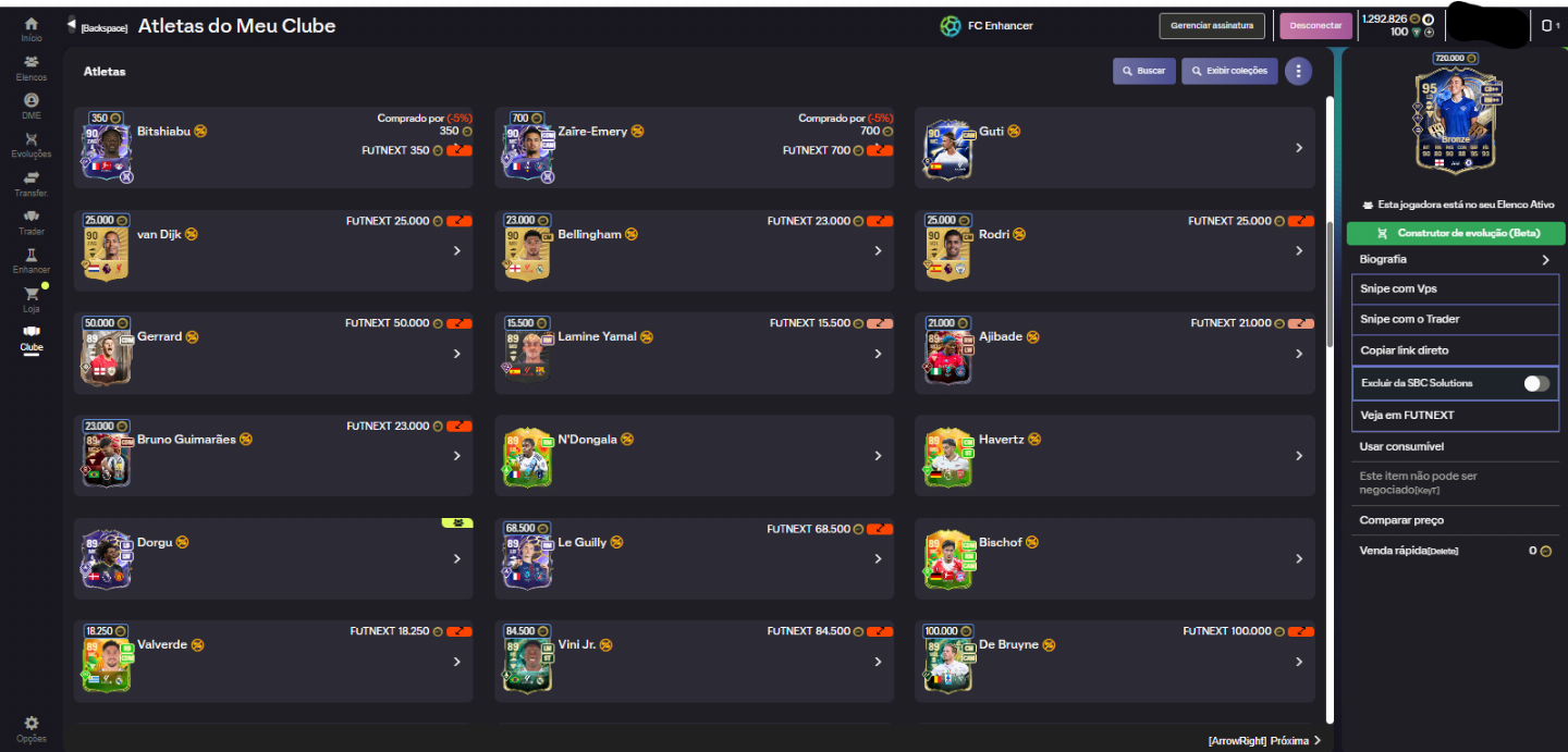 Conta FC 26 PC , 1,2KK EM CAIXA + TIME TOP