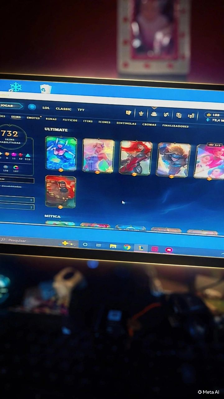 Continha para seu dia a dia com várias skins lendárias e épicas
