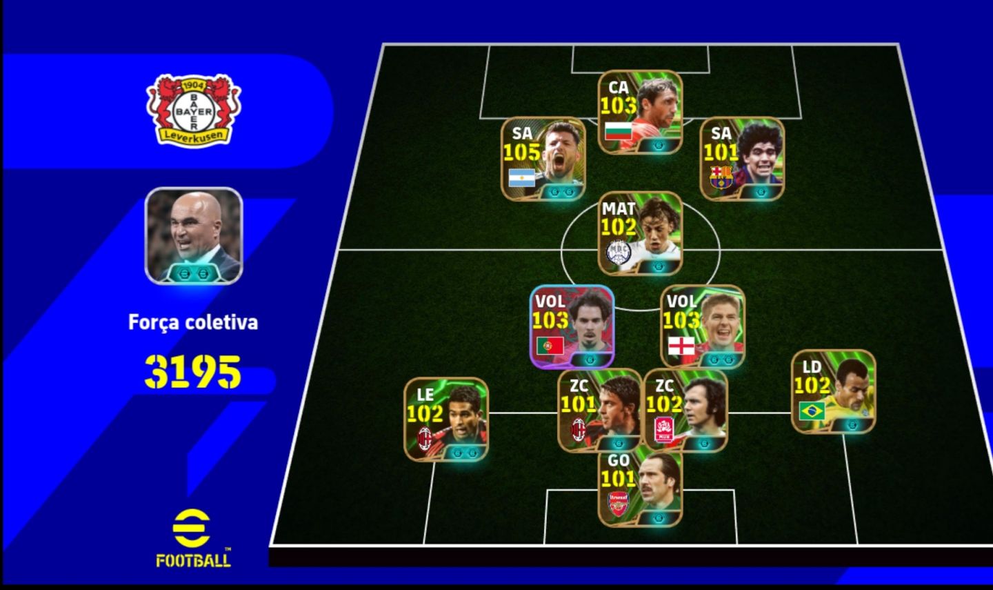 CONTA eFootball TIME LENDÁRIO + SELEÇÃO PORTUGAL COMPLETA!