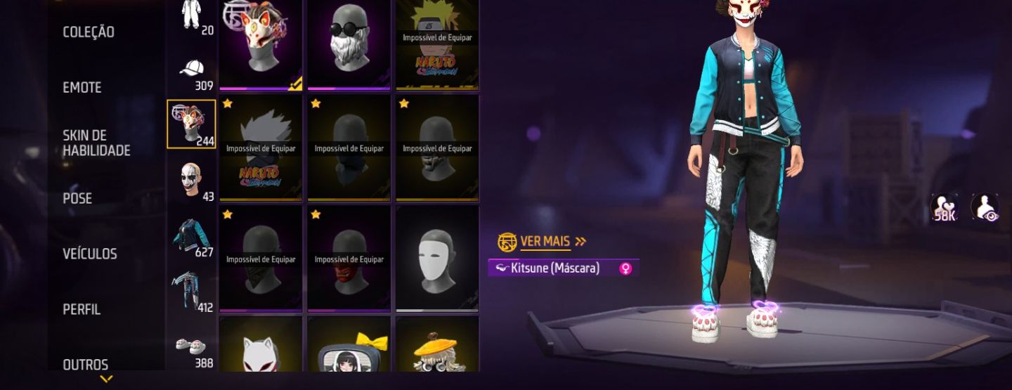 Conta Free Fire Gemada | Muitos Peitorais, Bandeirão, Barbinha ( Leia Desc)