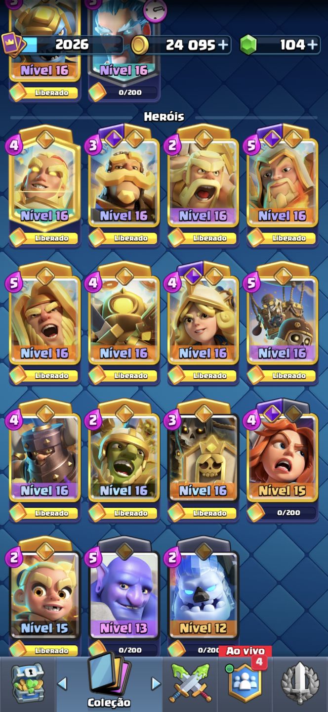 CONTA CLASH ROYALE END-GAME (10 ANOS) 14.000+ TROFÉUS | TORRE LV 16