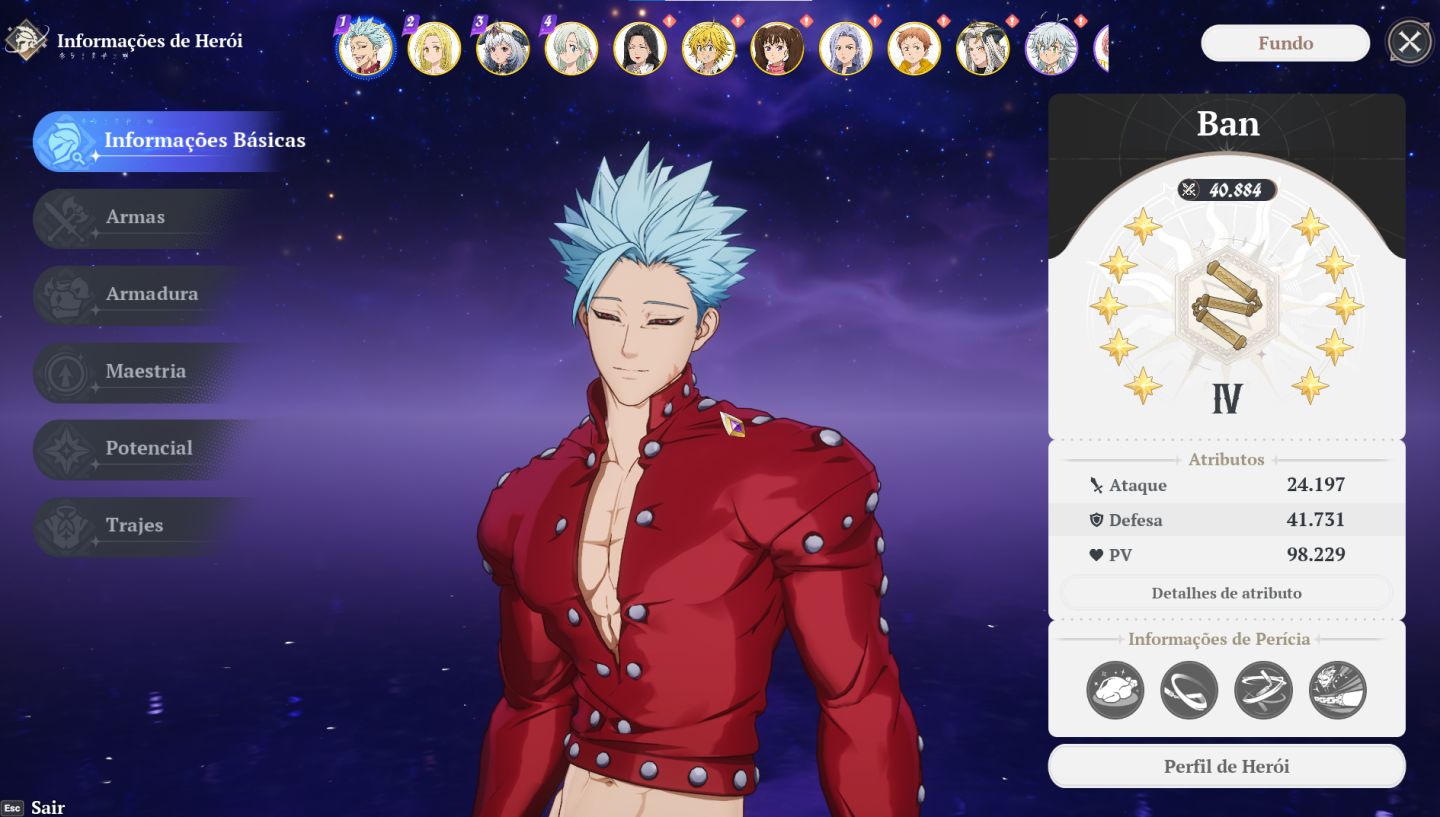 The Seven Deadly Sins Origin - CONTA -BAN P10 BANNER DO PERSONAGEM GARANTIDO