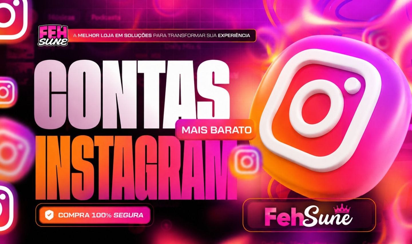 [Promoção] Contas Instagram com 1K, 2K, 5K, 10K de Seguidores BR ou MUNDIAL
