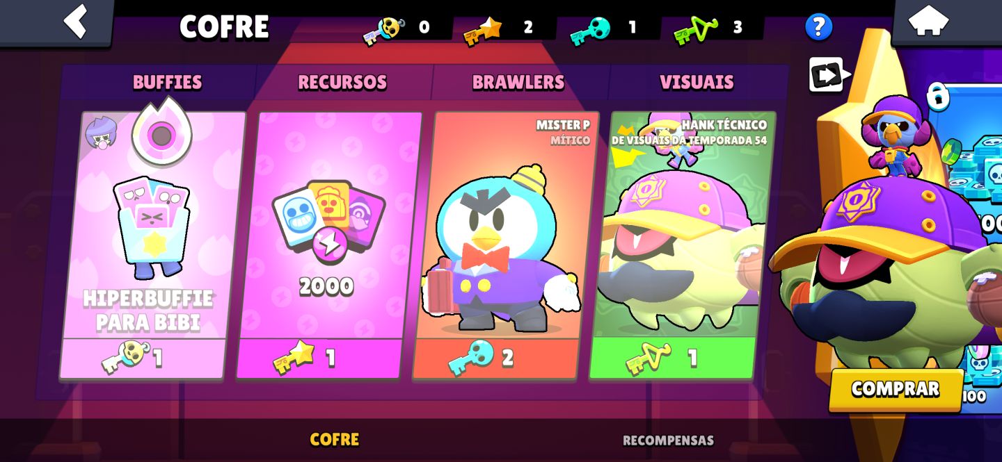 CONTA BRAWSTARS COM MESTRE + PRO PASS CORVO