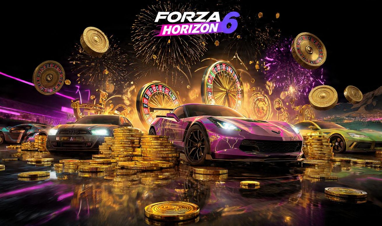 FORZA HORIZON 6 DINHEIRO E CREDITOS,CARROS,ROLETA, XBOX E PC,ONLINEFIX,
