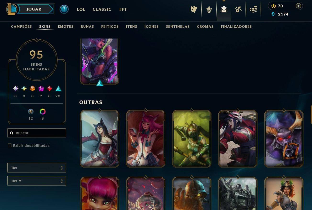 Conta de 2018 - 95 Skins - Lvl 192 - 147 Campeões - 45 Baús - 8 Cromas
