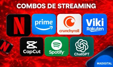 PRIME / NETFLIX / CRUNCHYROLL / SPOTIFY /VIKI RAKUTEN/ CAPCUT / COMBOS STREAMING