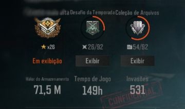 Conta Arena Breakout Mobile 71M (Rl-1 egipsia dourada)