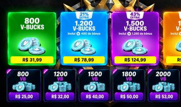 Vbucks Do Fortnite Via Presente - Abaixo do preco da epic - leia a descriçao