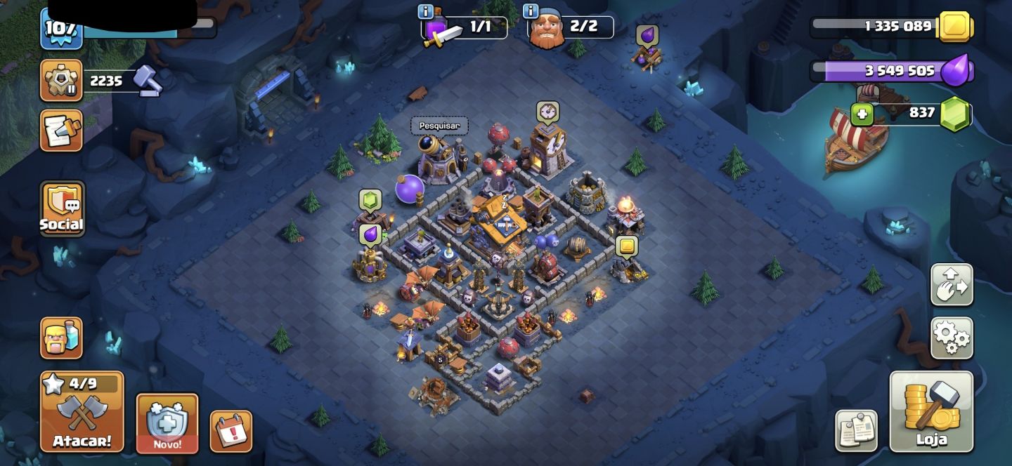 CONTA DE BRAWL STARS, CLASH ROYALE E CLASH OF CLANS COM SKIN RARAS